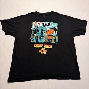 IT Chapter Two T-Shirt Mens XXL Black Pennywise Come Back And Play Graphic Tee